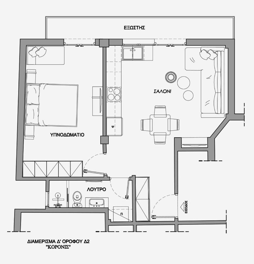 La Larissa Luxury Apartments Koronis Exteriér fotografie